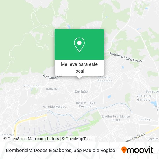 Bomboneira Doces & Sabores mapa