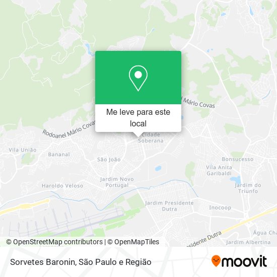 Sorvetes Baronin mapa