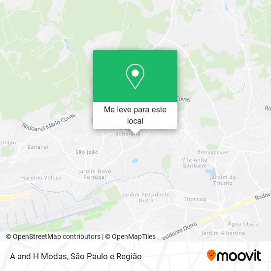 A and H Modas mapa
