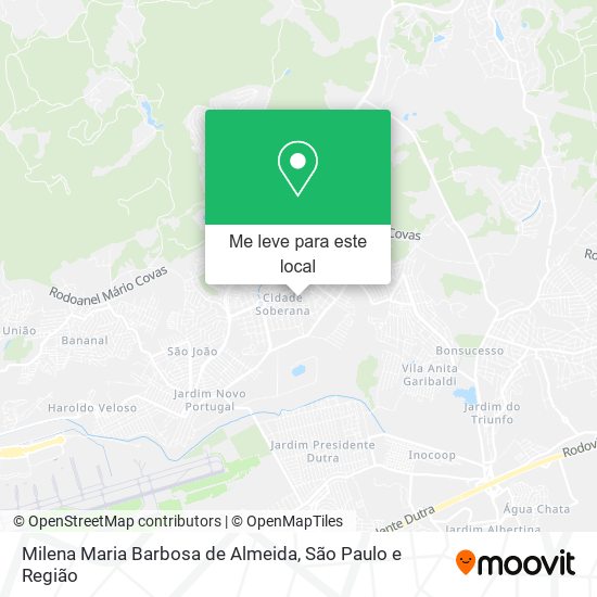 Milena Maria Barbosa de Almeida mapa