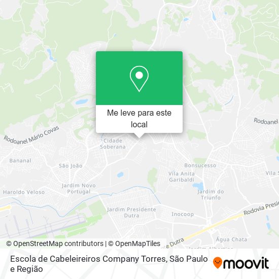 Escola de Cabeleireiros Company Torres mapa