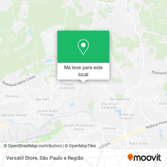 Versátil Store mapa