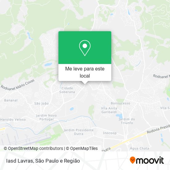 Iasd Lavras mapa