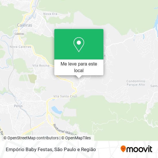 Empório Baby Festas mapa