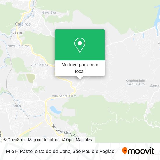 M e H Pastel e Caldo de Cana mapa