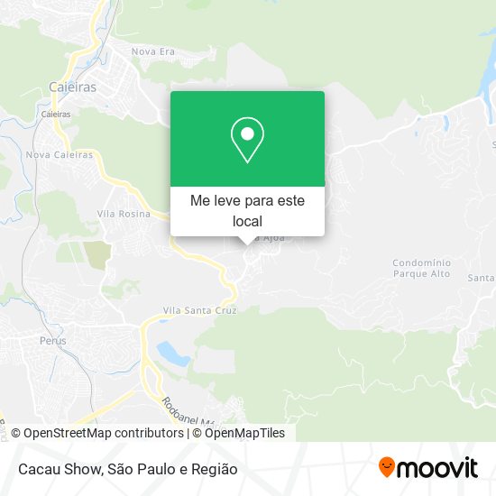 Cacau Show mapa