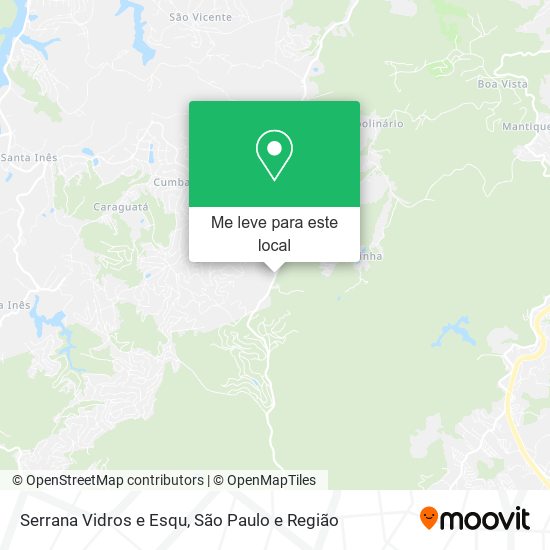 Serrana Vidros e Esqu mapa