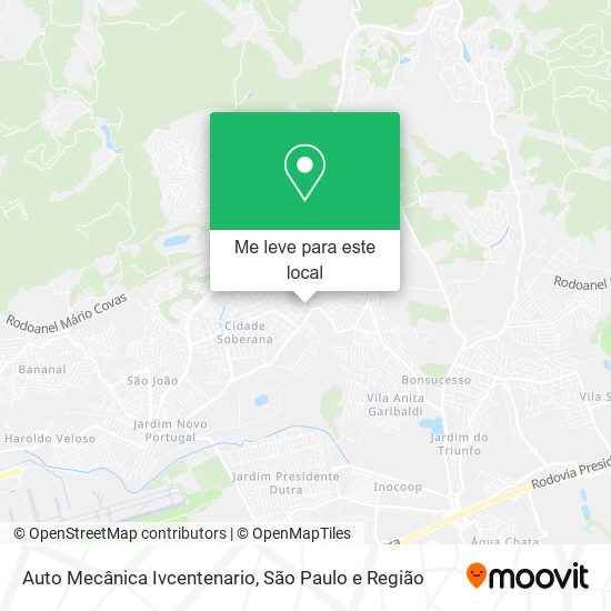 Auto Mecânica Ivcentenario mapa