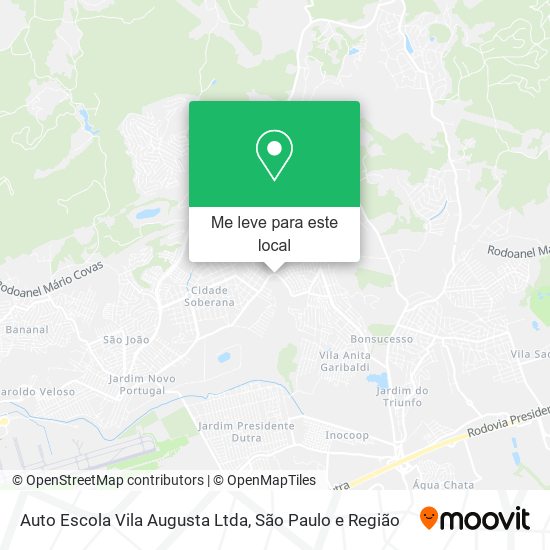 Auto Escola Vila Augusta Ltda mapa