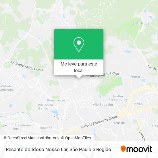 Recanto do Idoso Nosso Lar mapa