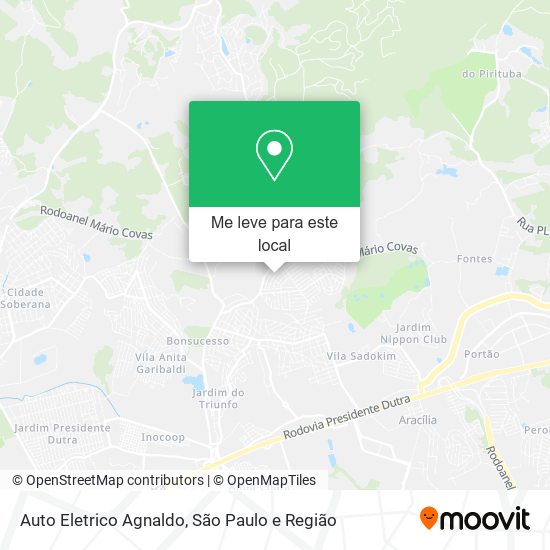 Auto Eletrico Agnaldo mapa