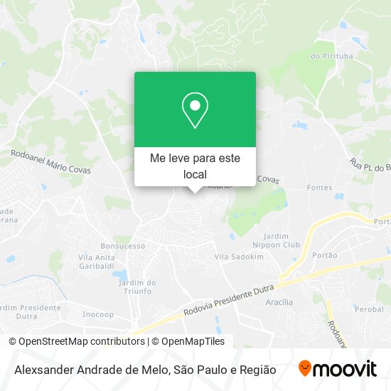Alexsander Andrade de Melo mapa