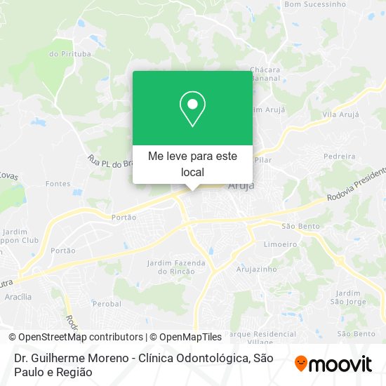 Dr. Guilherme Moreno - Clínica Odontológica mapa