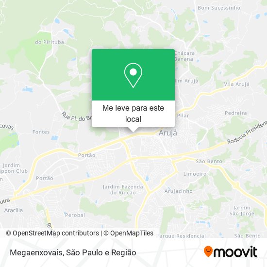 Megaenxovais mapa