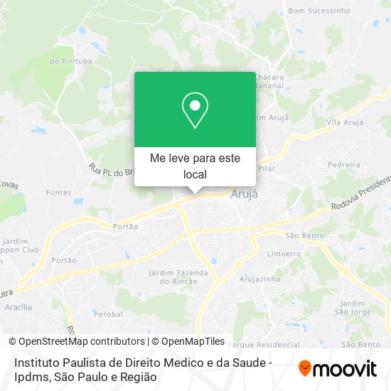 Instituto Paulista de Direito Medico e da Saude - Ipdms mapa