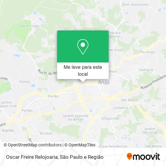 Oscar Freire Relojoaria mapa