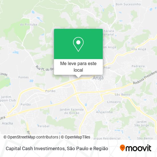 Capital Cash Investimentos mapa