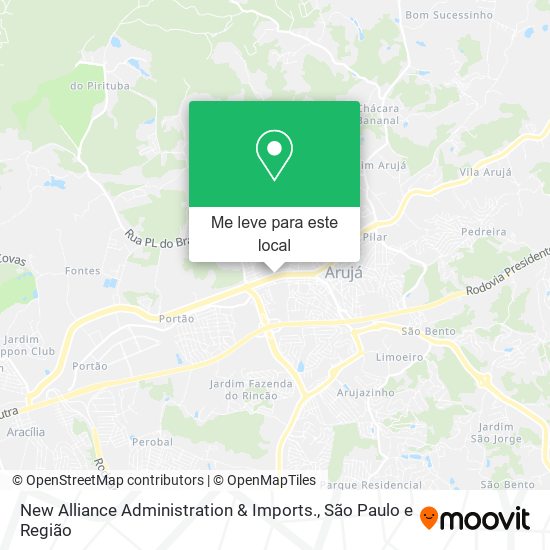 New Alliance Administration & Imports. mapa