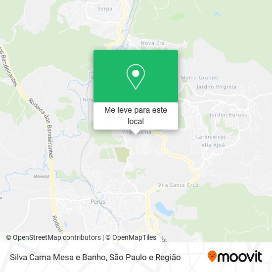 Silva Cama Mesa e Banho mapa