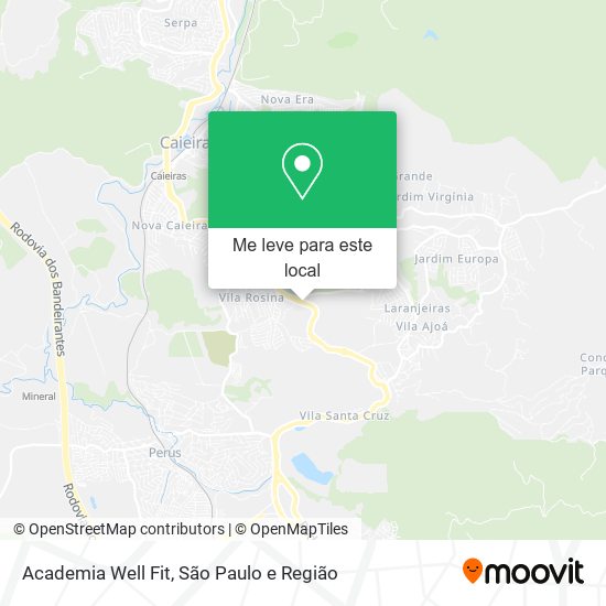 Academia Well Fit mapa