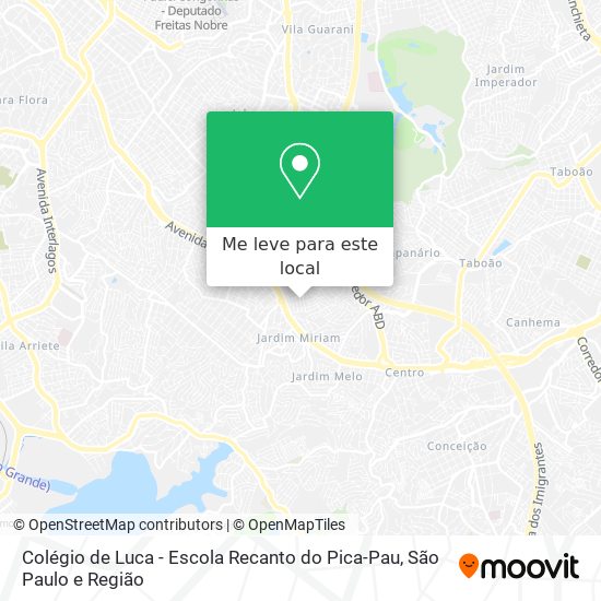 Colégio de Luca - Escola Recanto do Pica-Pau mapa