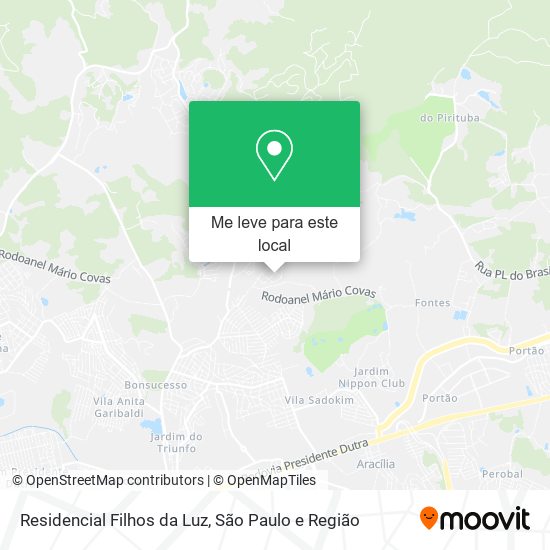 Residencial Filhos da Luz mapa