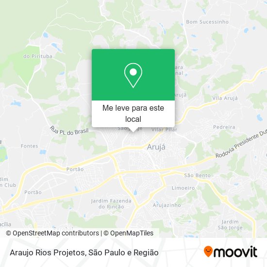 Araujo Rios Projetos mapa