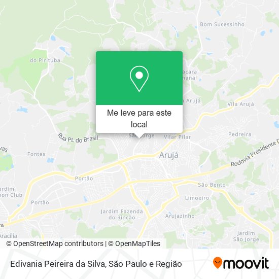 Edivania Peireira da Silva mapa