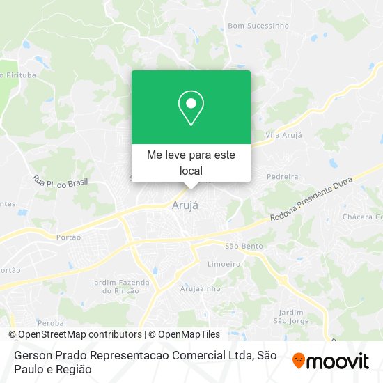 Gerson Prado Representacao Comercial Ltda mapa