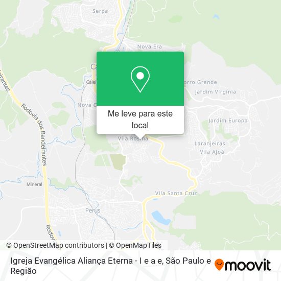 Igreja Evangélica Aliança Eterna - I e a e mapa