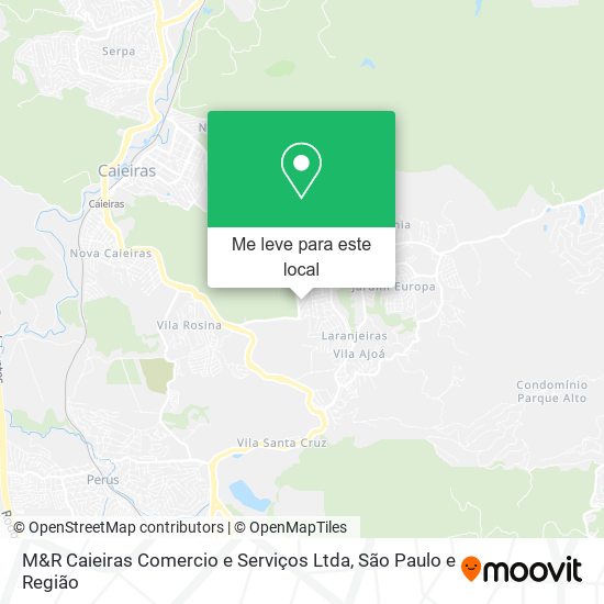M&R Caieiras Comercio e Serviços Ltda mapa