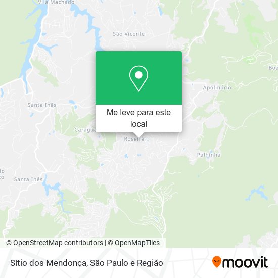 Sítio dos Mendonça mapa