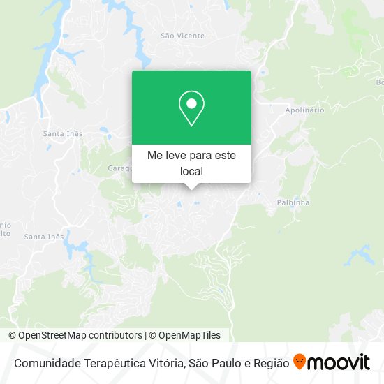Comunidade Terapêutica Vitória mapa