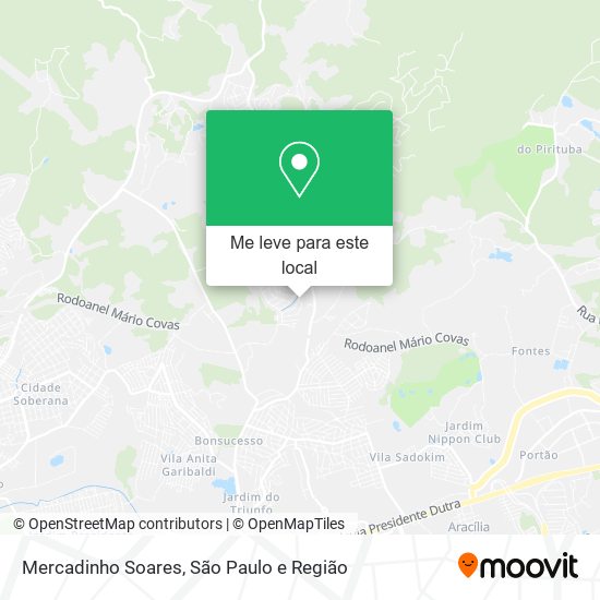 Mercadinho Soares mapa