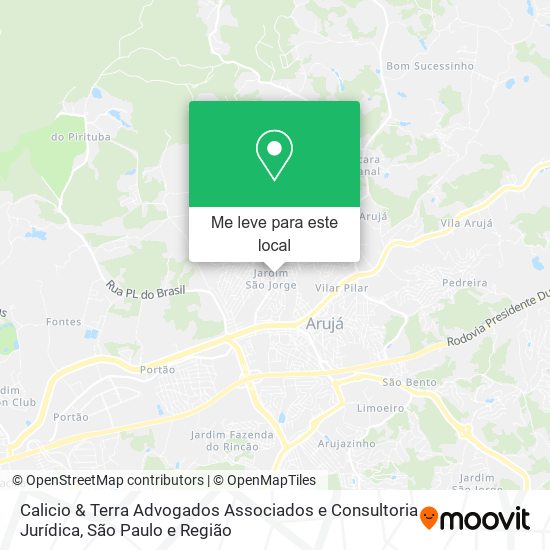 Calicio & Terra Advogados Associados e Consultoria Jurídica mapa