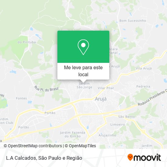 L.A Calcados mapa