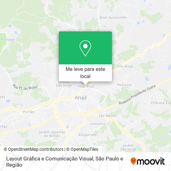 Layout Gráfica e Comunicação Visual mapa