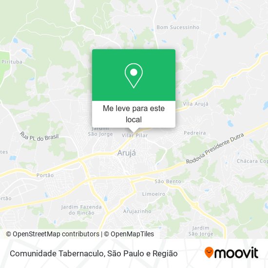 Comunidade Tabernaculo mapa