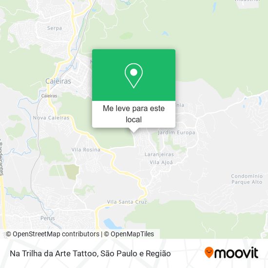 Na Trilha da Arte Tattoo mapa