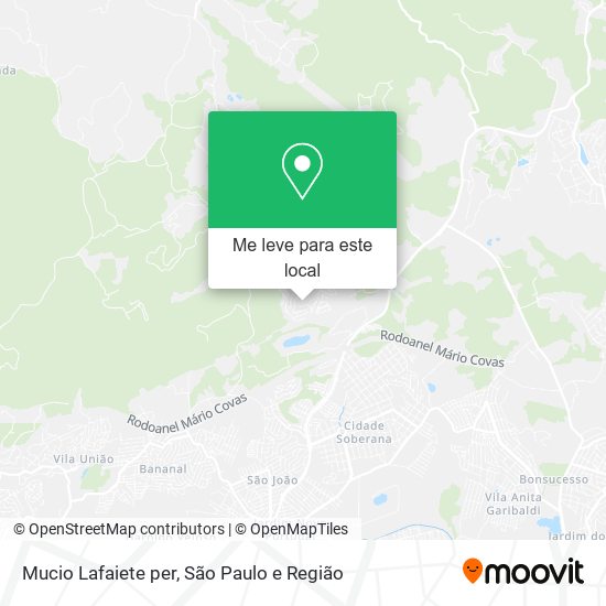 Mucio Lafaiete per mapa