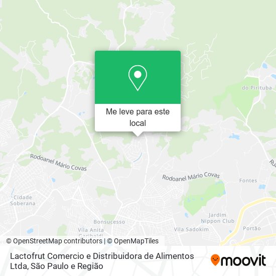 Lactofrut Comercio e Distribuidora de Alimentos Ltda mapa