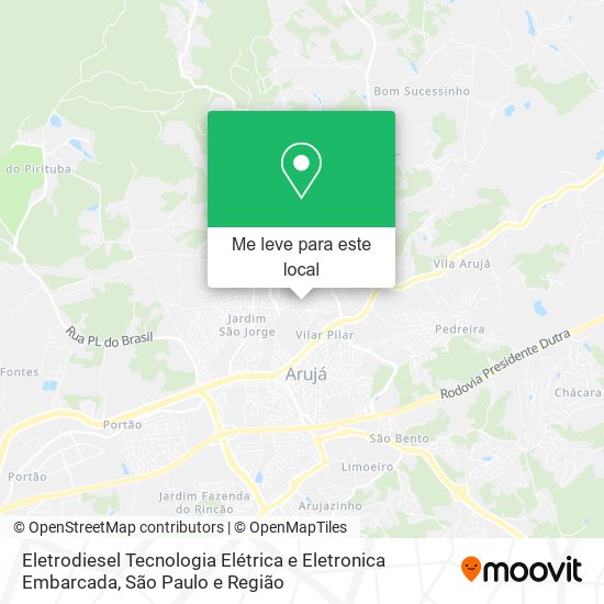 Eletrodiesel Tecnologia Elétrica e Eletronica Embarcada mapa