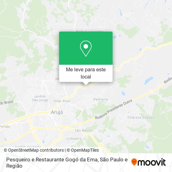 Pesqueiro e Restaurante Gogó da Ema mapa