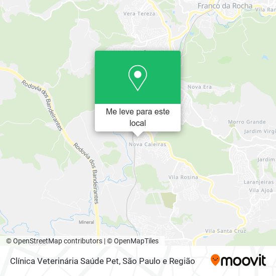 Clínica Veterinária Saúde Pet mapa
