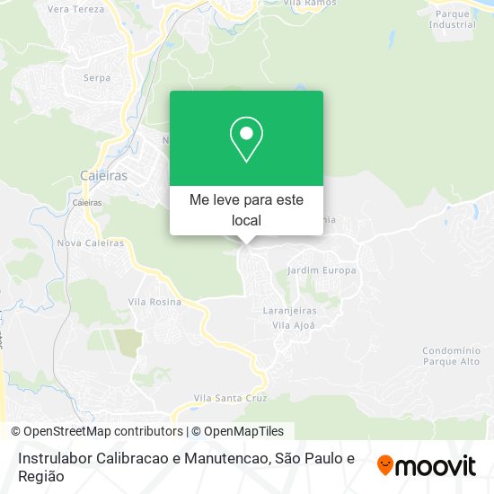 Instrulabor Calibracao e Manutencao mapa