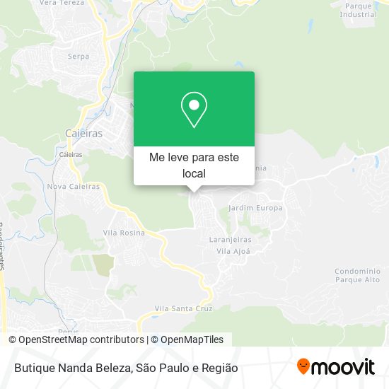 Butique Nanda Beleza mapa