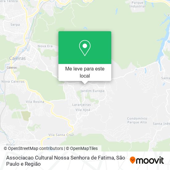 Associacao Cultural Nossa Senhora de Fatima mapa