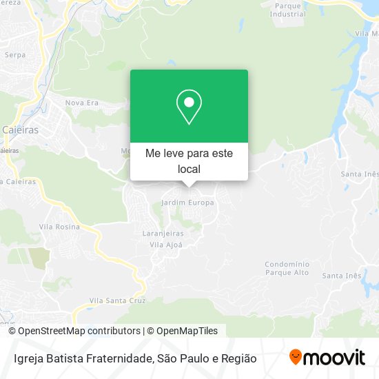 Igreja Batista Fraternidade mapa