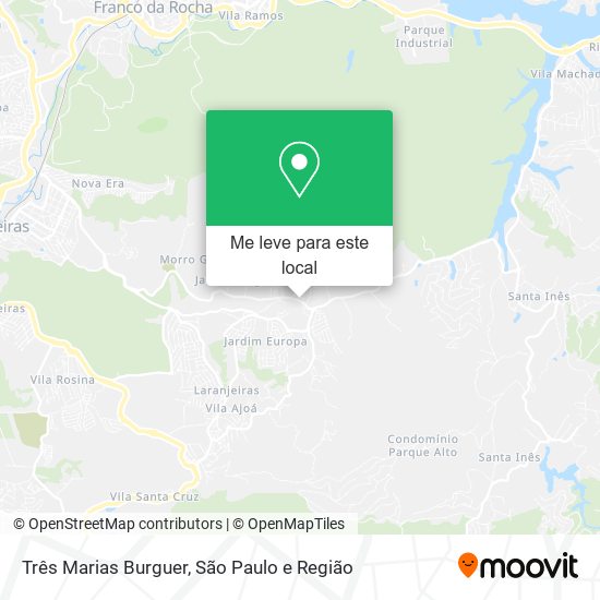 Três Marias Burguer mapa
