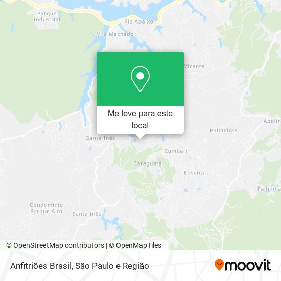 Anfitriões Brasil mapa